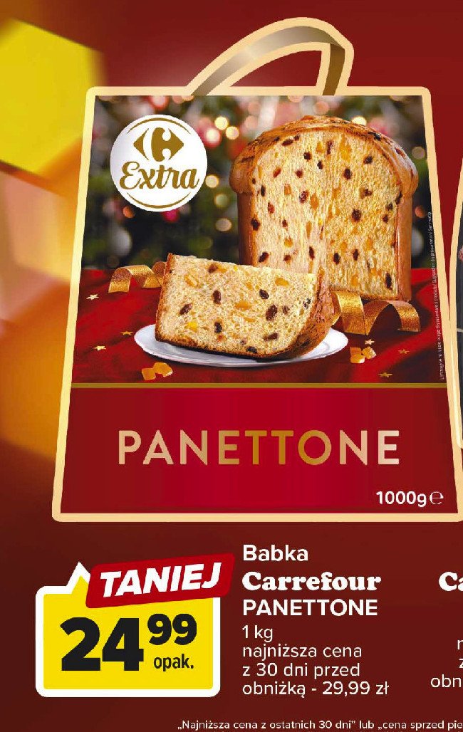 Babka panettone Carrefour extra promocja