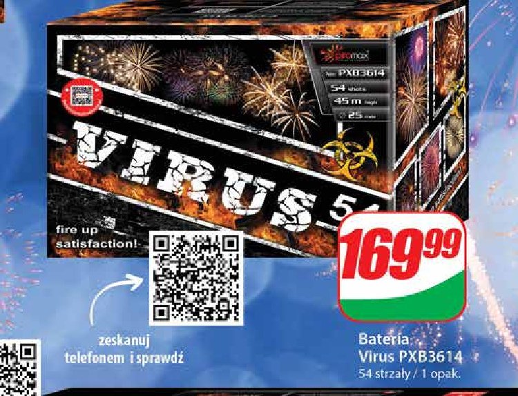 Wyrzutnia virus 54 strzały promocja