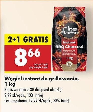 Węgiel instant Fire & flame promocja