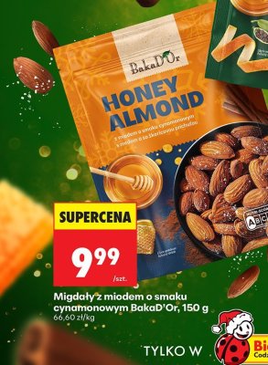 Migdały z miodem o smaku cynamonowym promocja w Biedronka