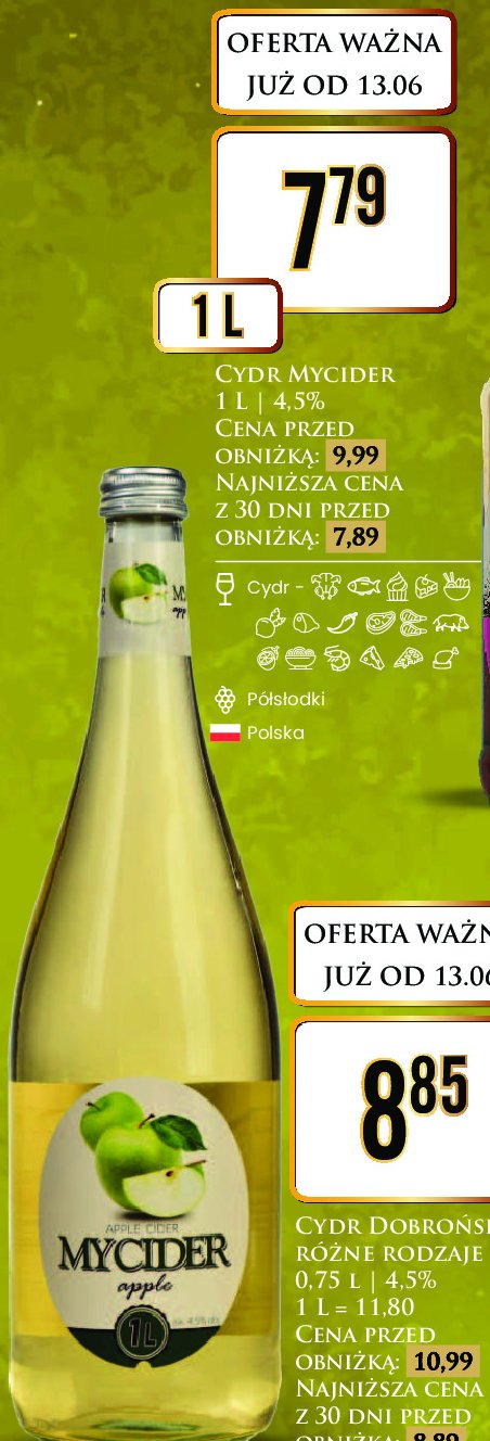 Cydr MYCIDER promocja w Dino