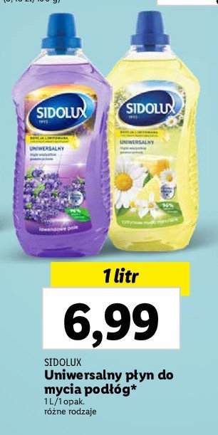 Płyn do mycia trawa cytrynowa Sidolux promocja