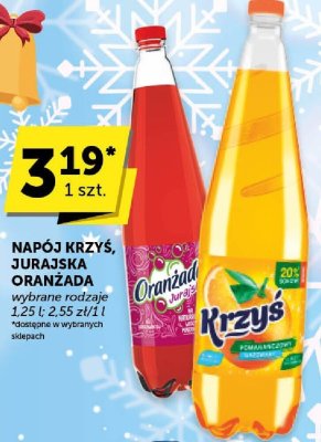 Napój Krzyś, Jurajska Oranżada, wybrane rodzaje promocja w ABC