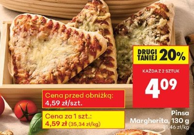 Pinsa Margheritta 130 g promocja w Biedronka