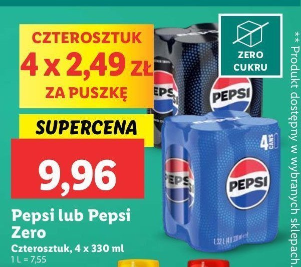 Napoj Pepsi max promocja