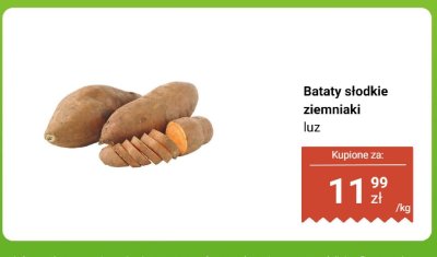 Bataty słodkie ziemniaki luz Biedronka promocja w Biedronka
