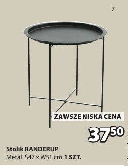 Stolik RANDERUP metal promocja w Jysk