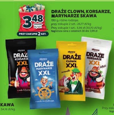Draże clown, korsarze, marynarze Skawa promocja w Stokrotka