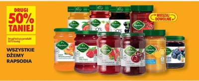 Dżemy Rapsodia różne rodzaje promocja w Biedronka