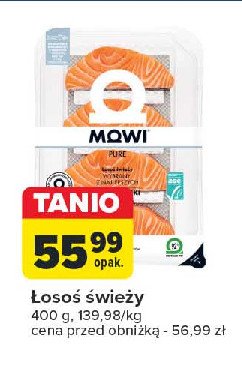 Łosoś świeży porcje Mowi promocja w Carrefour