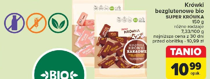 Cukierki krówki bezmleczne toffi Super krówka promocja