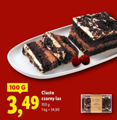Ciasto czarny las promocja w Lidl