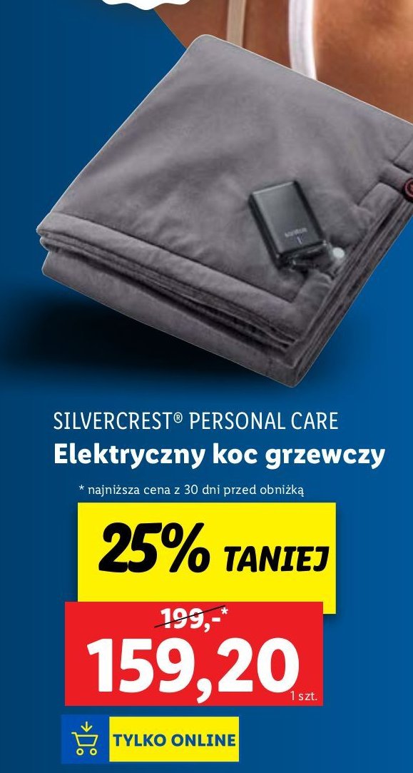 Koc elektryczny 110 w Silvercrest promocja w Lidl