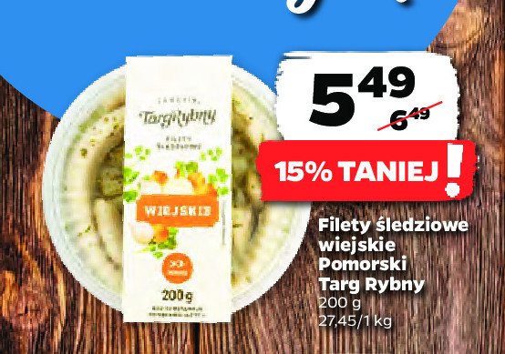 Filety śledziowe wiejskie Pomorski targ rybny promocja