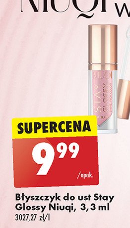 Błyszczyk do ust 01 dream Niuqi stay glossy promocja