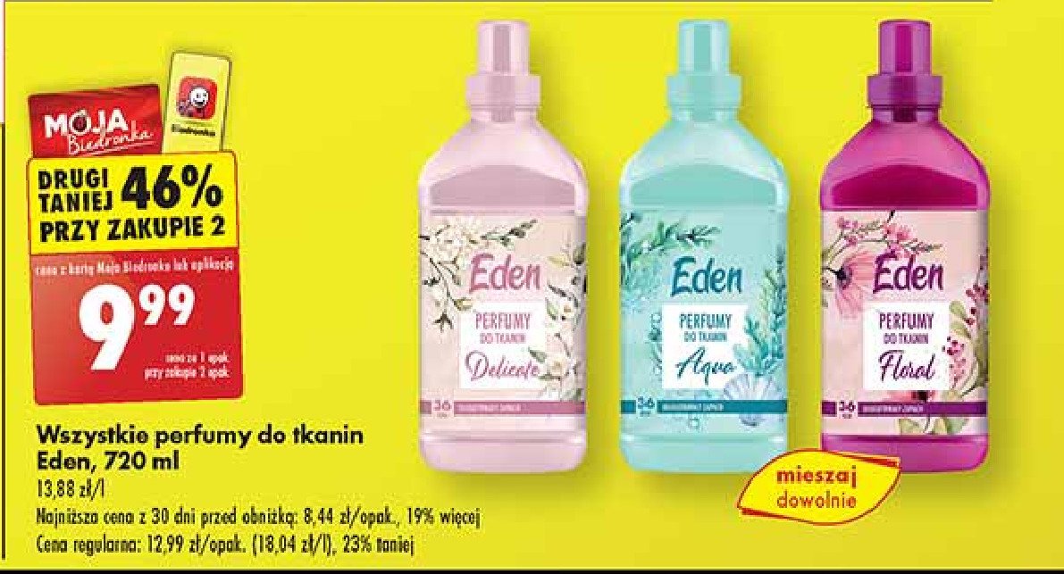 Płyn do płukania delicate Eden promocja