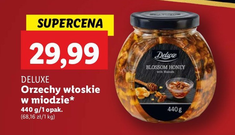 Orzechy włoskie w miodzie Deluxe promocja