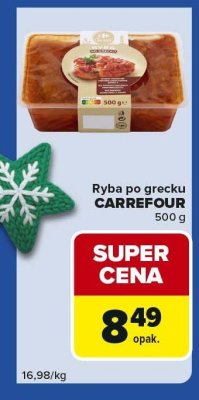 Ryba po grecku CARREFOUR 500 g promocja w Carrefour Express