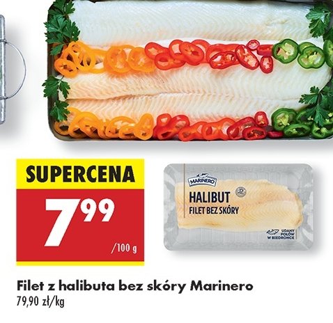 Halibut filet bez skóry Marinero promocja