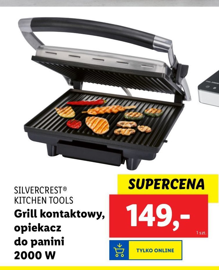 Grill kontaktowy 2000 w Silvercrest promocja