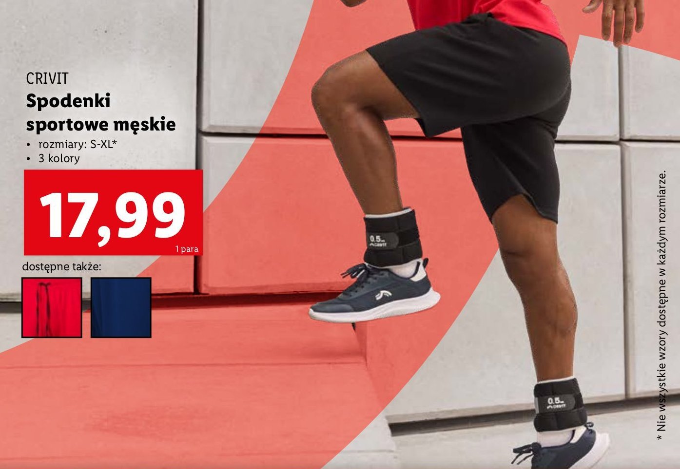Spodnie sportowe męskie s-xl Crivit promocja w Lidl