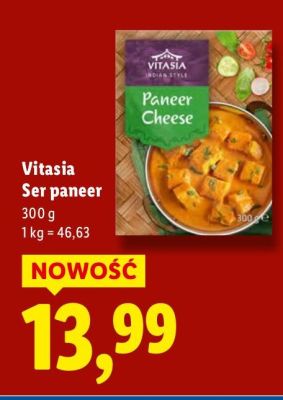 Ser paneer Vitasia promocja w Lidl