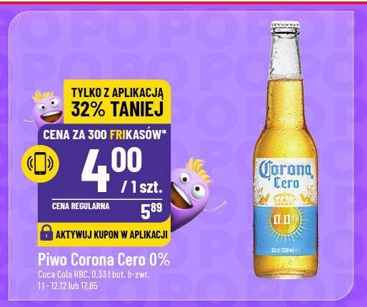 Piwo Corona cero promocja