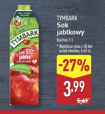 Sok jabłkowy Tymbark 1936 promocja w Aldi