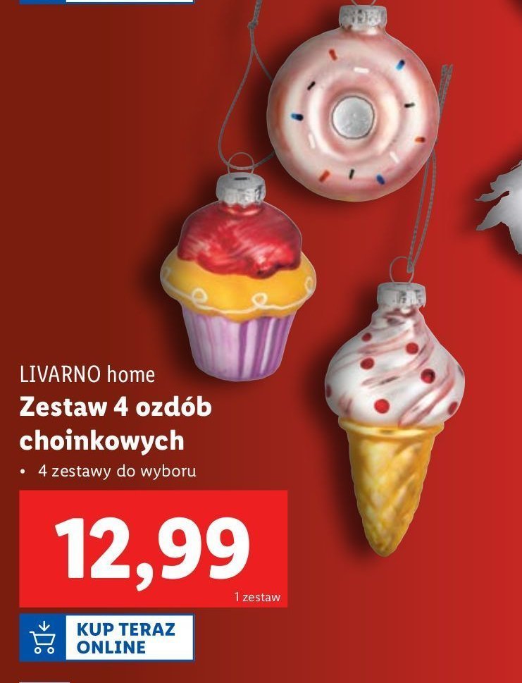 Ozdoby choinkowe LIVARNO HOME promocja