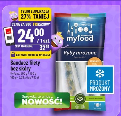 Sandacz filety bez skóry Myfood promocja w POLOmarket