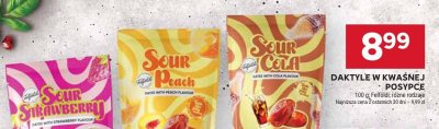 Daktyle w kwaśnej posypce Sour Strawberry promocja w Stokrotka