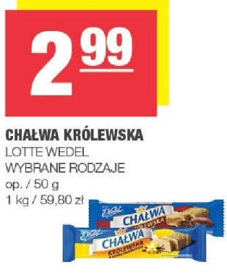 Chałwa królewska LOTTE WEDEL promocja w SPAR