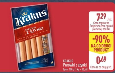 Parówki z szynki promocja w Aldi