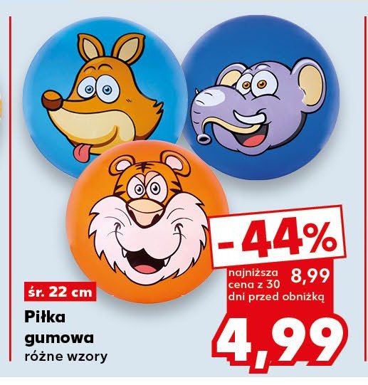 Piłka gumowa 22 cm promocja