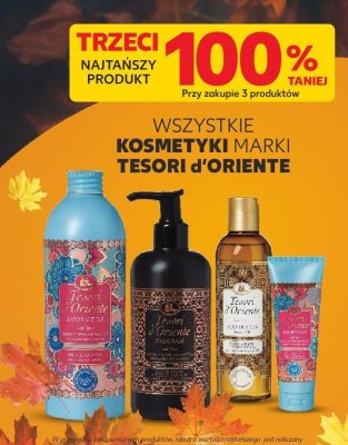 Kosmetyki Tesori d'Oriente trzeci produkt -100% promocja w Kaufland