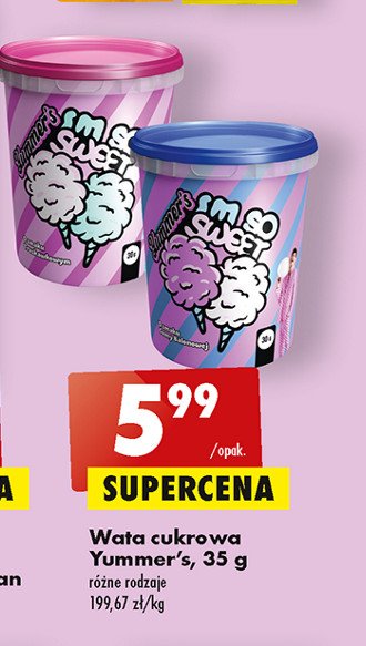 Wata cukrowa różowa YUMMER'S promocja