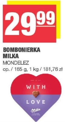 Bombonierka mleczna Mondelez wybrane rodzaje promocja w SPAR