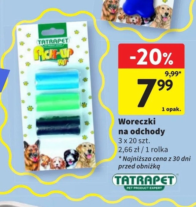 Woreczki na odchody Tatrapet promocja