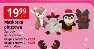 Maskotka pluszowa SunDay grupa cenowa 1 promocja w Leclerc