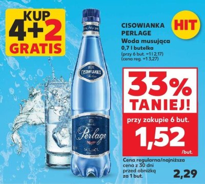 Woda musująca Perlage promocja w Kaufland