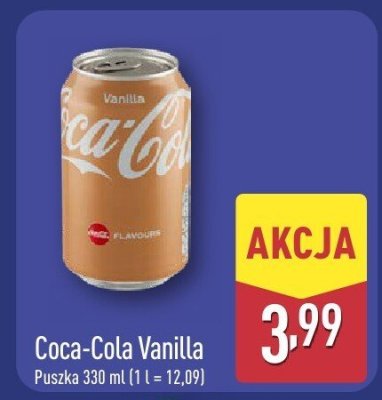 Napój Coca-Cola Vanilla promocja w Aldi
