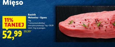 Wołowina ligawa Rzeźnik promocja w Lidl