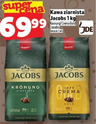 Kawa ziarnista Jacobs 1 kg Kronung/ Crema Gold Jacobs promocja w TOPAZ