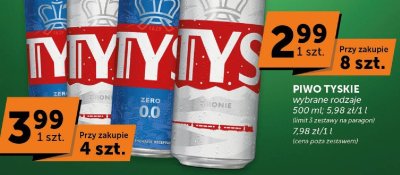 Piwo Tyskie wybrane rodzaje promocja w Euro Sklep