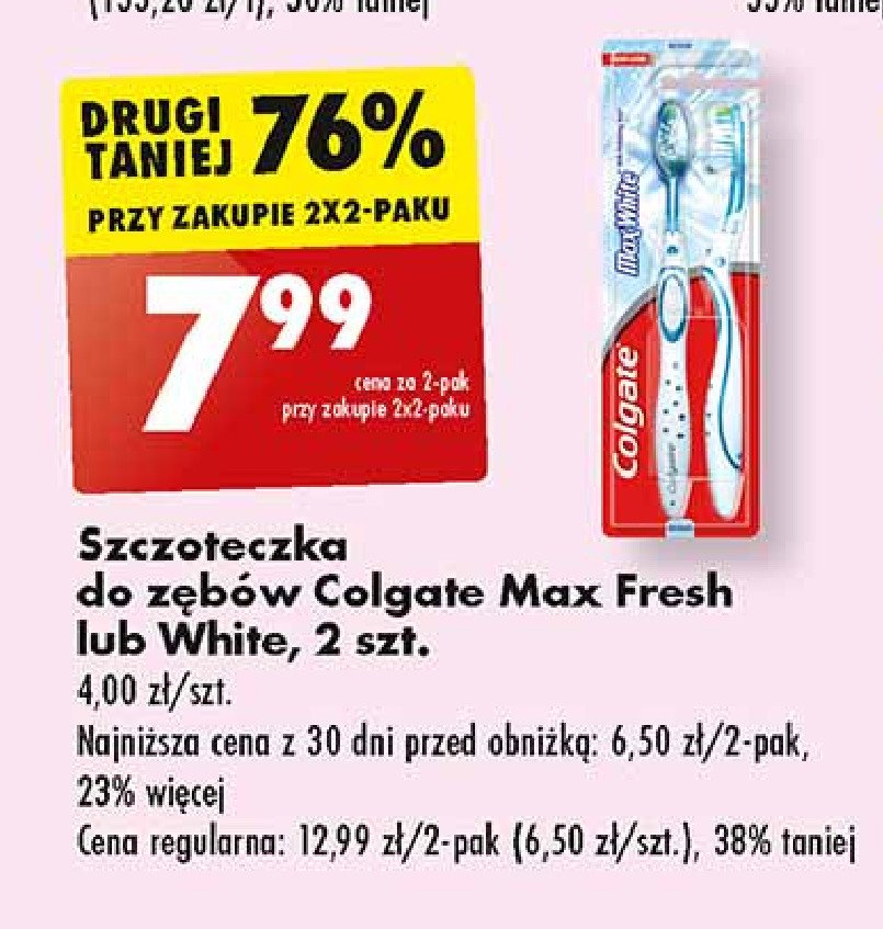 Szczoteczka do zębów Colgate max white promocja