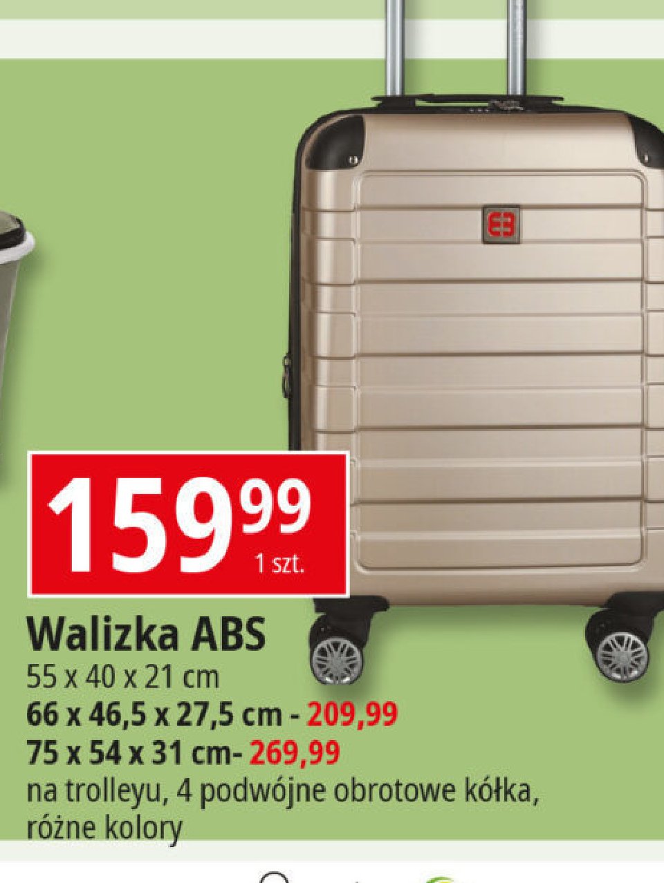 Walizka abs 75 cm Enrico benetti promocja