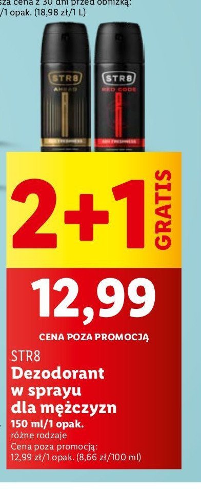 Dezodorant Str8 red code promocja