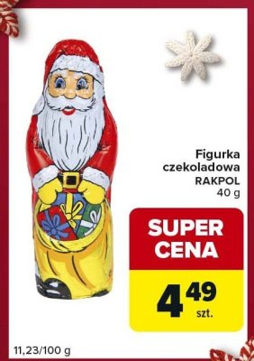 Figurka czekoladowa RAKPOL promocja w Carrefour Express