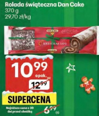 Rolada świąteczna Dan Cake promocja w Delikatesy Centrum
