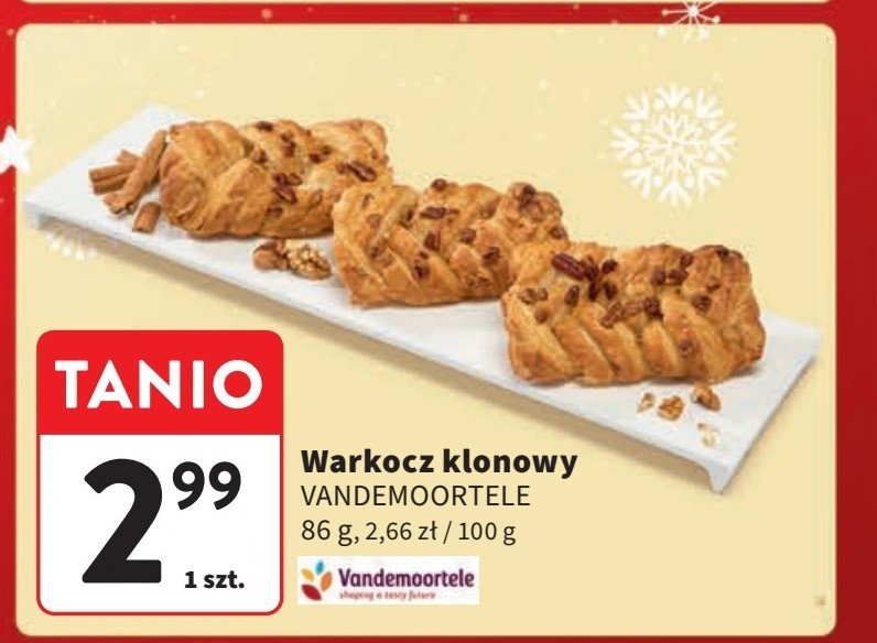 Warkocz klonowy Vandemoortele promocja w Intermarche